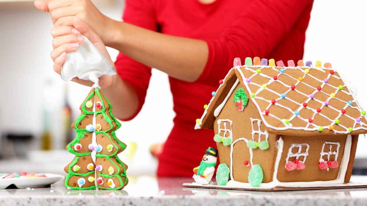 Food Made Fresh Gingerbread house a perfect holiday centerpiece