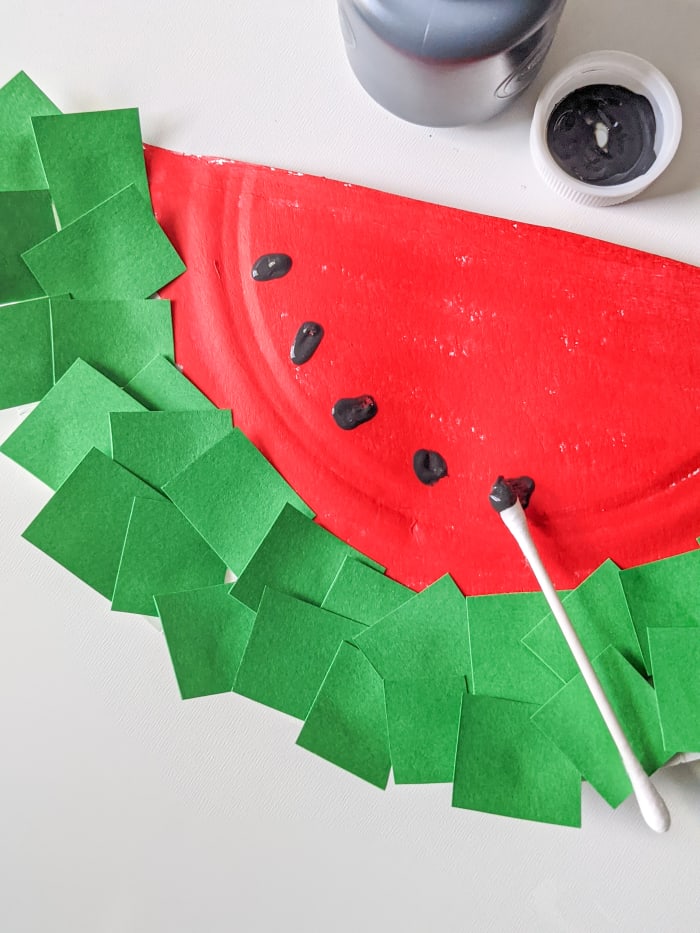 Watermelon Paper Plate Craft for Kids - MomTrends