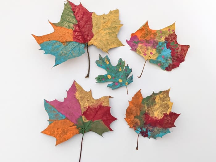 Easy Fall Leaf Paint Project Craft for Kids - MomTrends