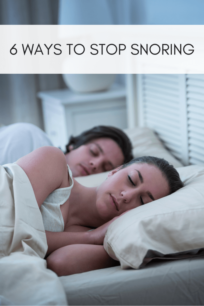 6 Ways To Stop The Snoring And Get Some Sleep Tonight MomTrends   6 Ways To Stop Snoring 