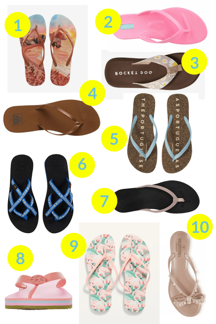 The Ten Best Flip Flops For Summer Momtrends 5854