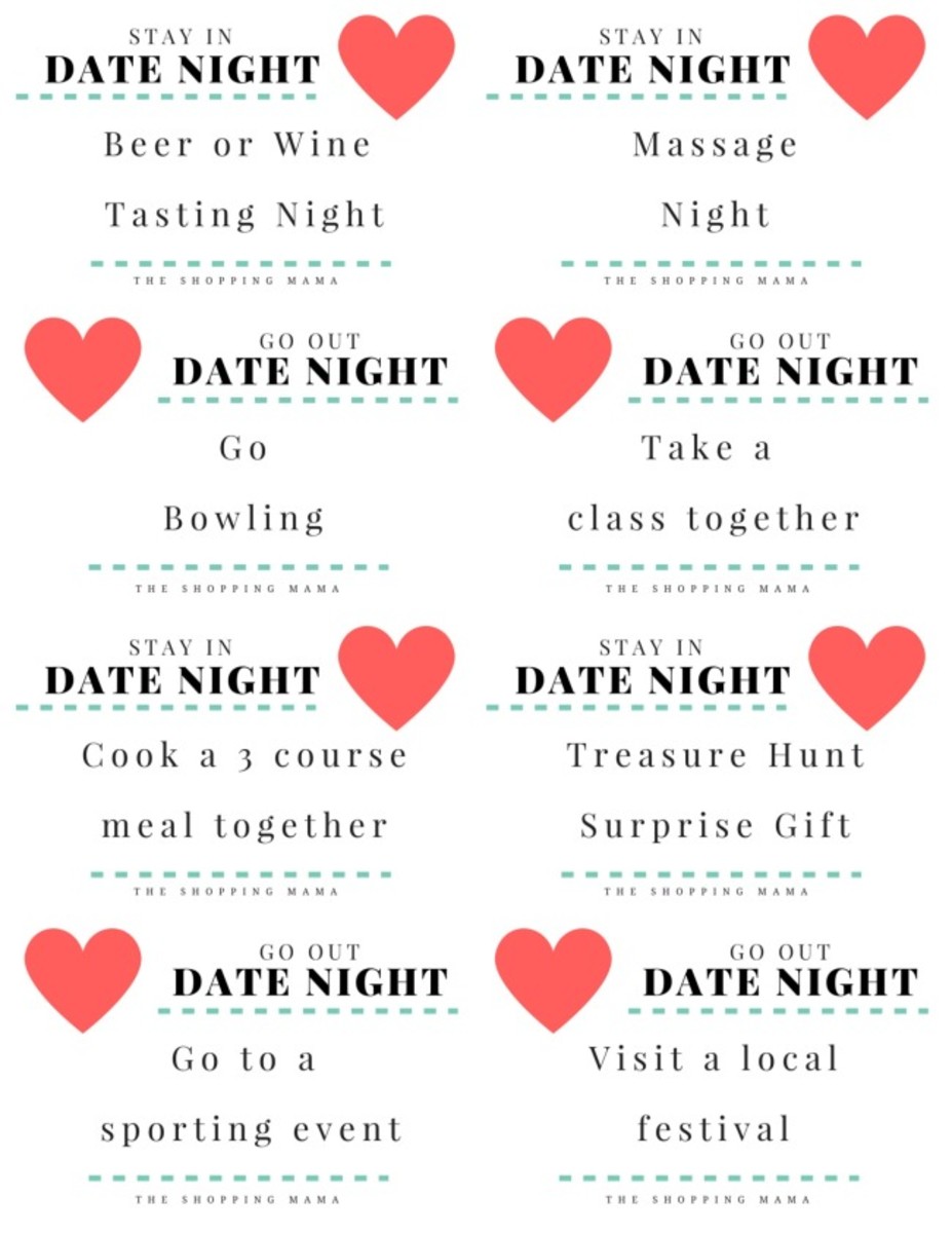 12 Months of DateNight Ideas Free Printables MomTrends