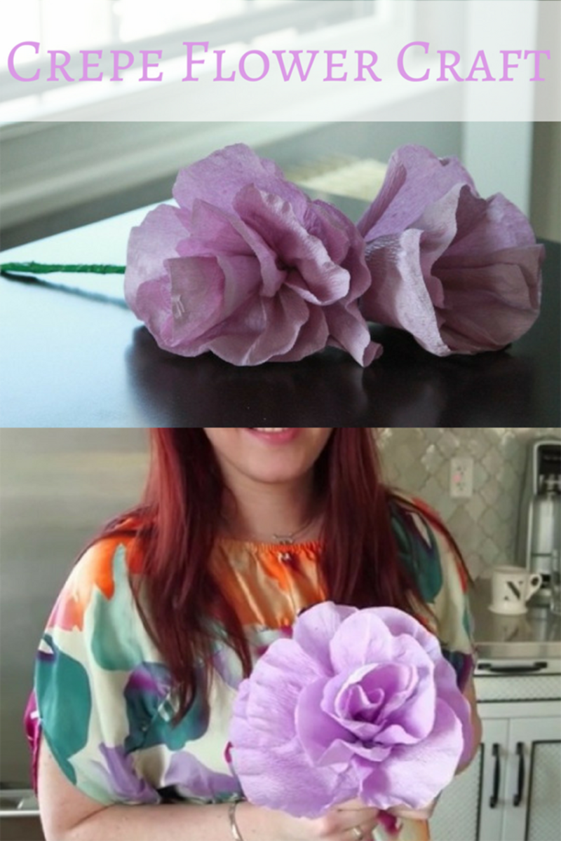 Crepe Flower Craft Tutorial to Help Celebrate Spring - MomTrends