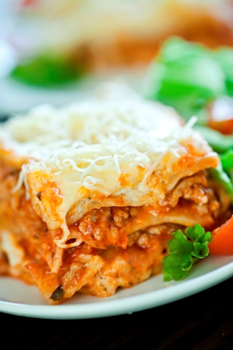 Friday Food & Recipe Linky: Low Fat & Short on Time Lasagna - MomTrends