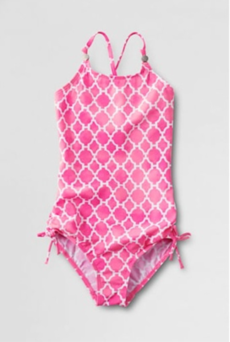 lands end little girl swimwear