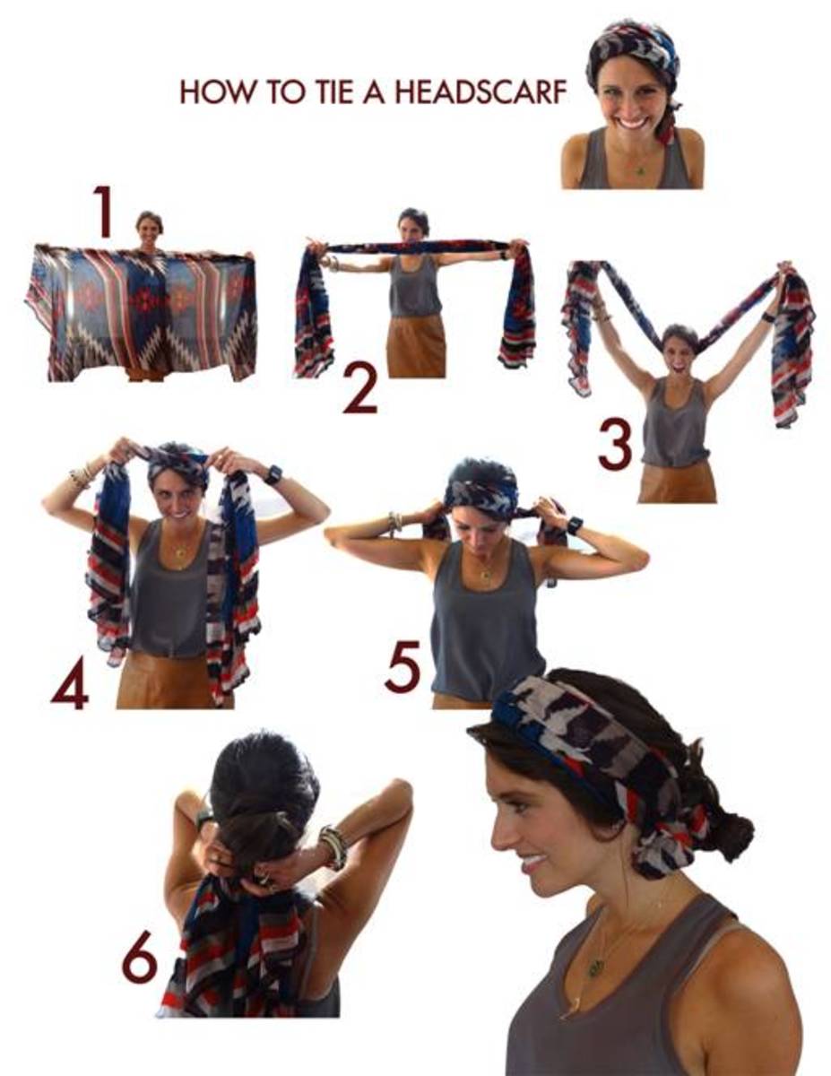 How to Tie a Head Scarf - MomTrends
