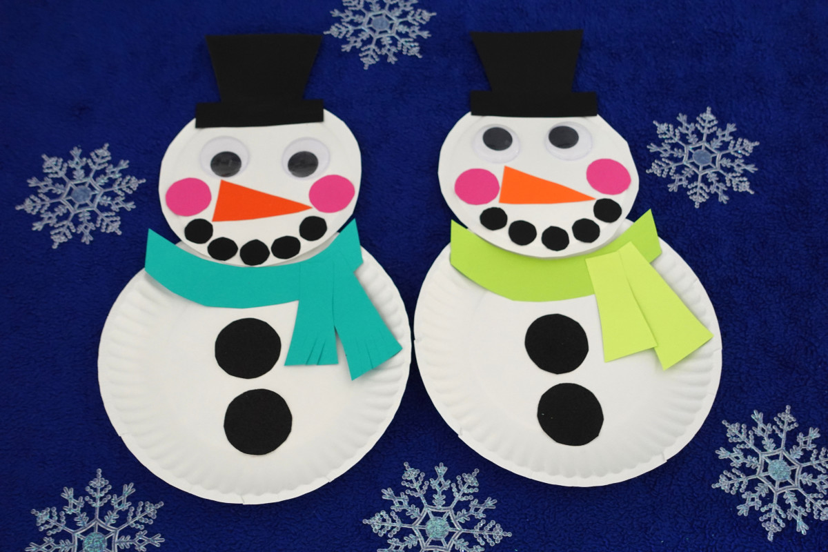 Paper Plate Snowman - Made To Be A Momma