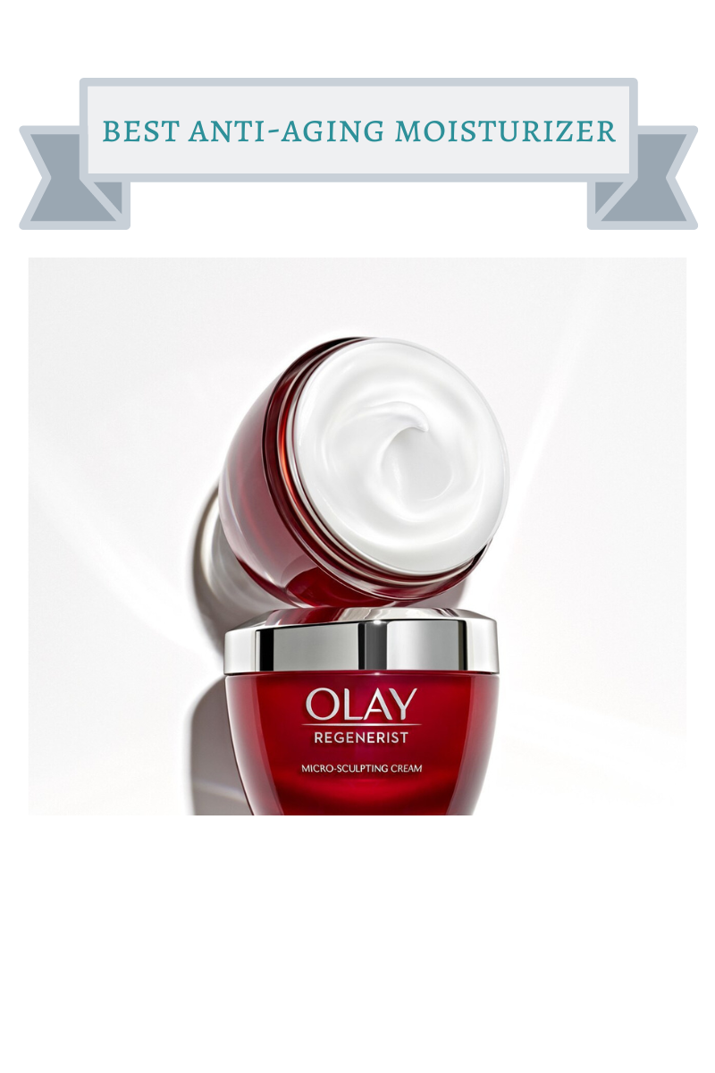 red jar of olay regenerist with silver lid