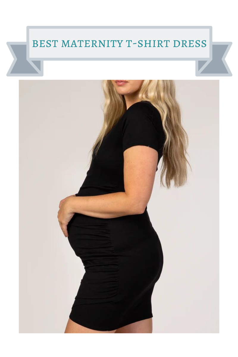 BumpStyle // Denim Vest & Black Tank Maternity/Nursing Dress