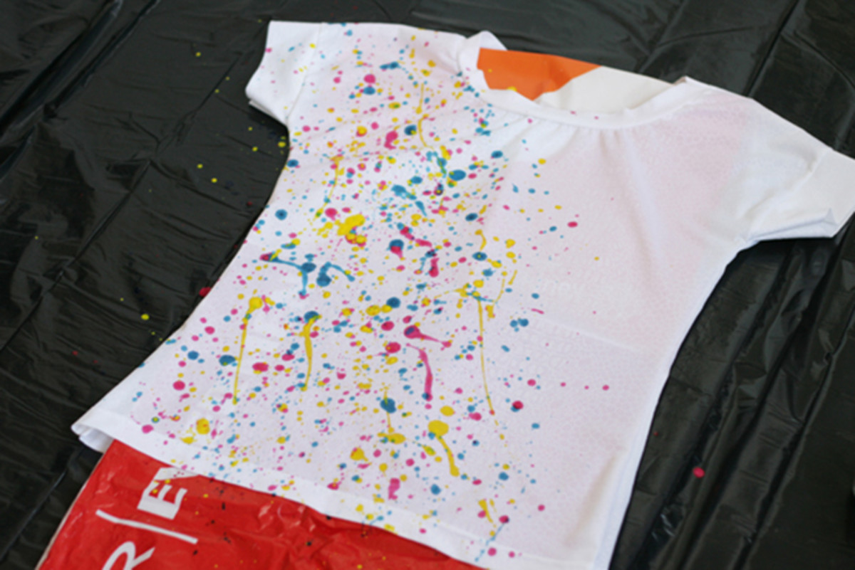 paint splatter tee